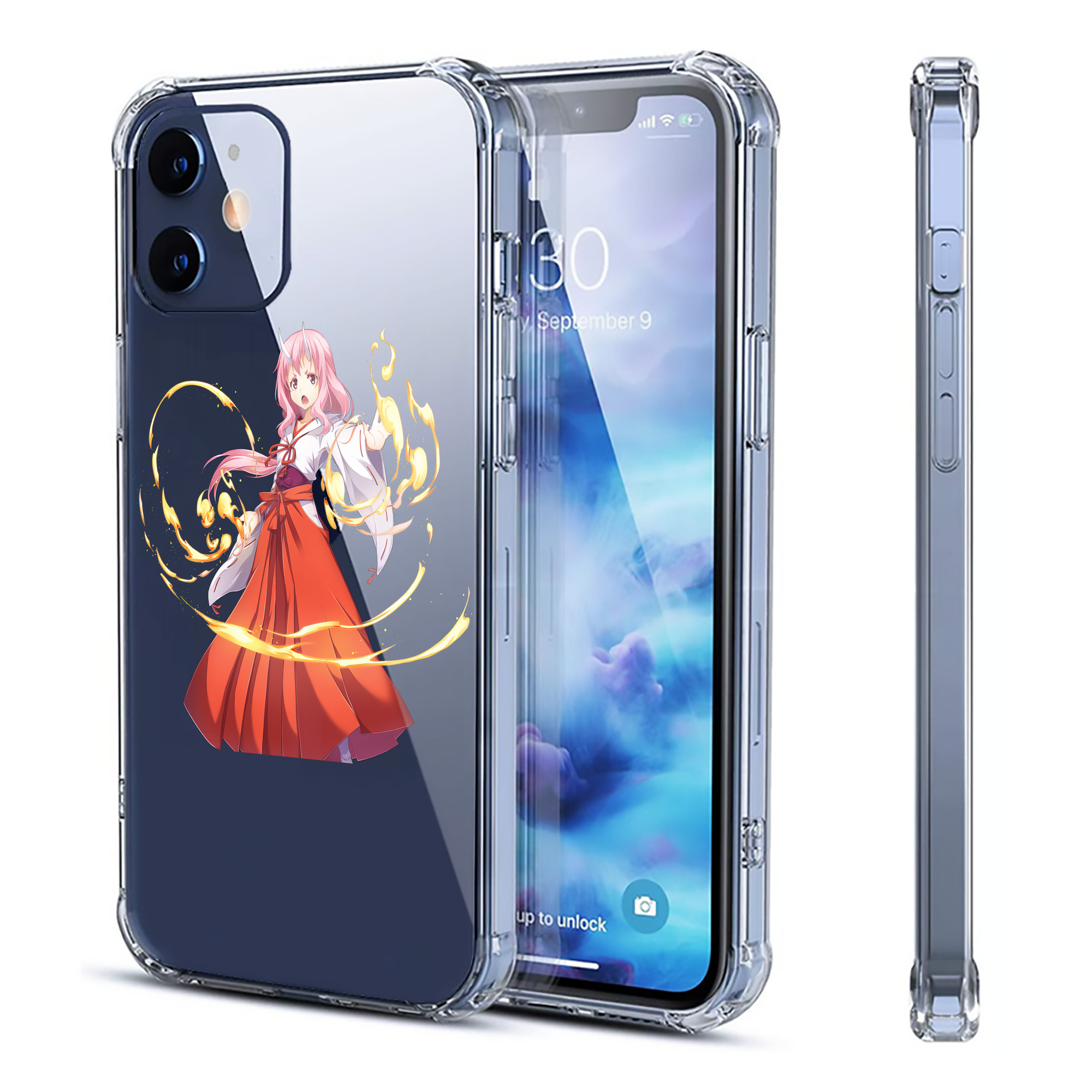 （画像用） 転スラ Regarding Reincarnated to Slime 【iPhone 12シリーズ対応】透明スマホケース（クリアソフトケース）
